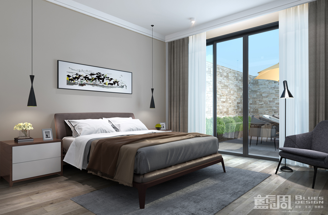 水映山岸公館別墅裝修設(shè)計(jì):長輩房